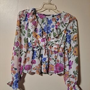 SO Multicolor Floral Women's Blouse